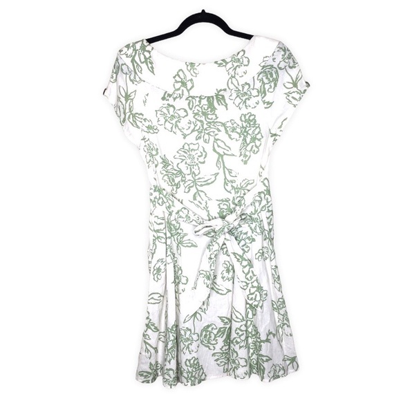 Free People A Thing Called Love Linen Floral Mini Dress - Picture 7 of 14